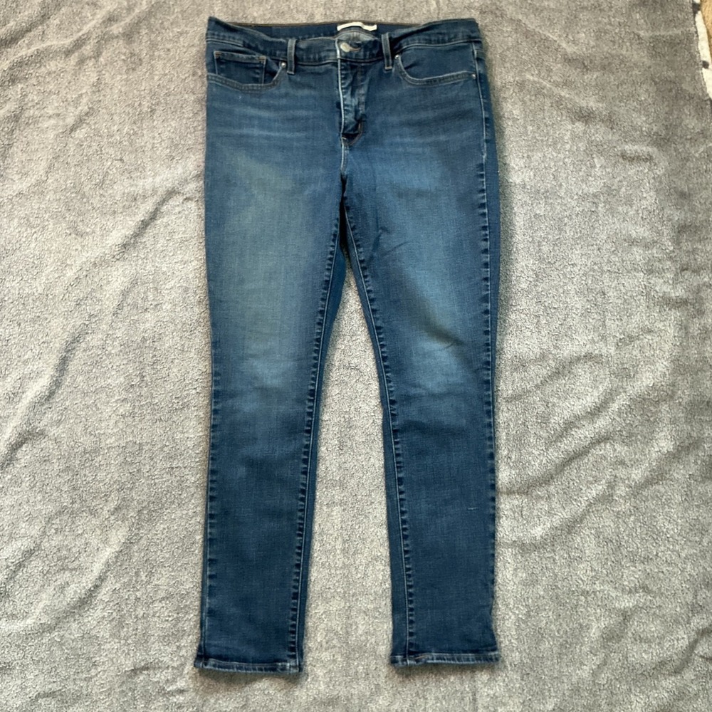Levis 311 Shaping Skinny Jeans Womens 32x30 Medium Wash Blue Denim Waterless